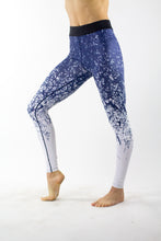 Load image into Gallery viewer, Blue &amp; White Tree Sports Leggings - KDesign Fitness
