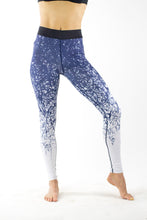 Load image into Gallery viewer, Blue &amp; White Tree Sports Leggings - KDesign Fitness
