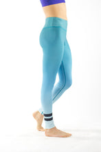 Load image into Gallery viewer, Ombre Two Lines Turquoise Legging - KDesign Fitness
