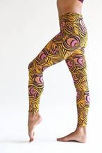 Load image into Gallery viewer, Orange Peacock Leggings - KDesign Fitness
