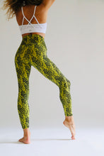 Load image into Gallery viewer, Lace Print Yellow Leggings - KDesign Fitness
