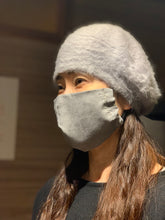 Load image into Gallery viewer, Faux Suede Gray Mask 0304
